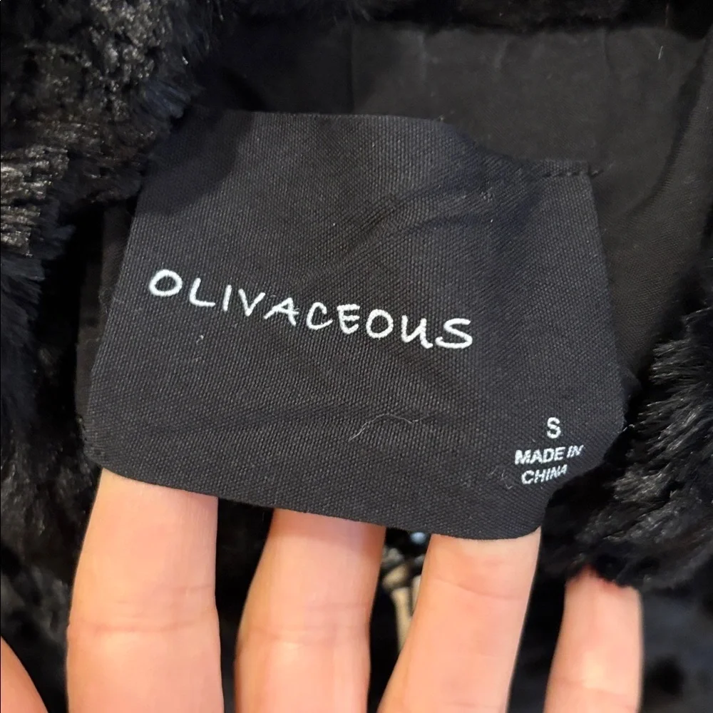 Olivaceous Black Teddy Jacket